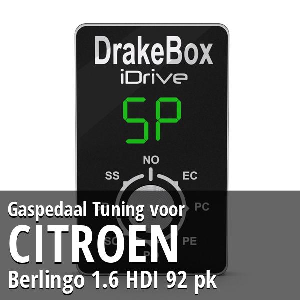 Gaspedaal Tuning Citroen Berlingo 1.6 HDI 92 pk