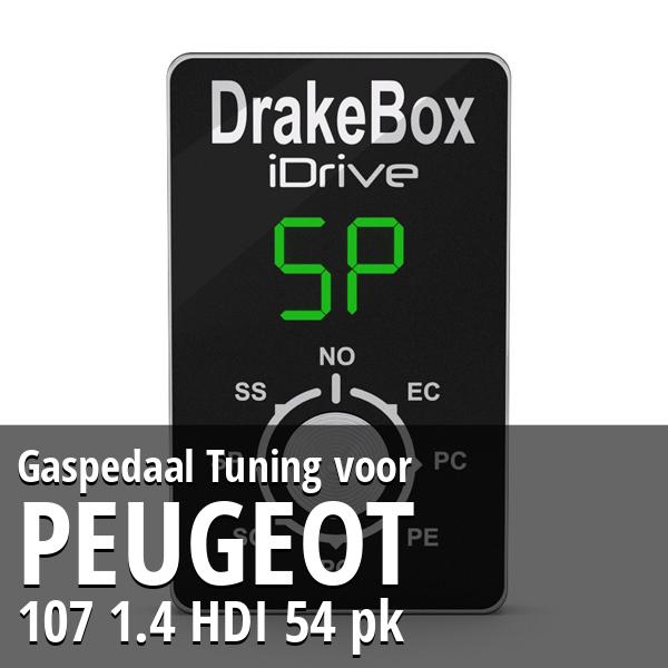 Gaspedaal Tuning Peugeot 107 1.4 HDI 54 pk
