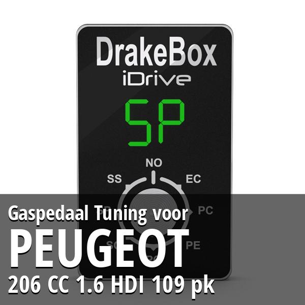 Gaspedaal Tuning Peugeot 206 CC 1.6 HDI 109 pk
