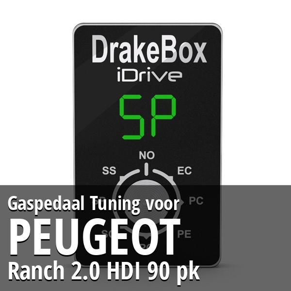 Gaspedaal Tuning Peugeot Ranch 2.0 HDI 90 pk