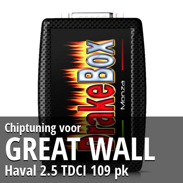 Chiptuning Great Wall Haval 2.5 TDCI 109 pk