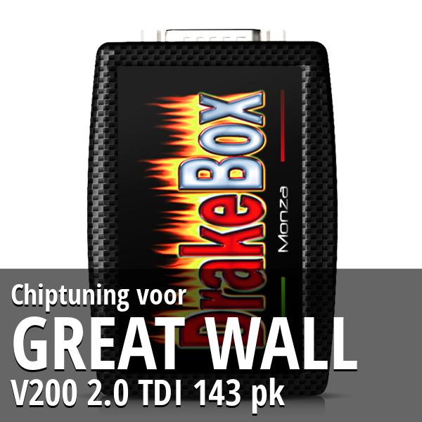 Chiptuning Great Wall V200 2.0 TDI 143 pk